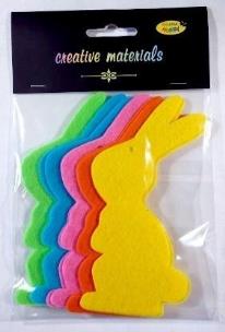 Opakowanie Zajączki z filcu 13cm 10szt mix