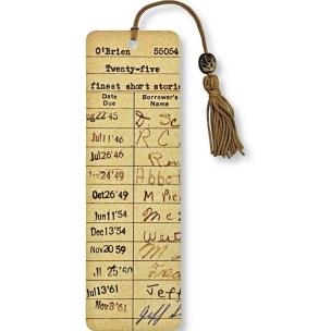 Zakładka do książki Karta biblioteczna Vintage. Wydawca: Peter Pauper Press. Multiszop.pl Opakowanie Zakładka do książki Karta biblioteczna Vintage