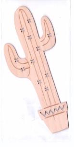 Opakowanie Zakładka drewniana - Kaktus