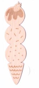 Opakowanie Zakładka drewniana - Lody