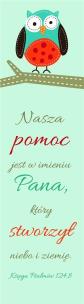 Opakowanie Zakładka Duża - Nasza pomoc jest w imieniu Pana