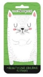 Opakowanie Zakładka magnetyczna biały kot