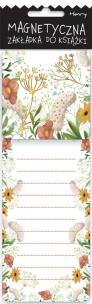 Opakowanie Zakładka magnetyczna notka Kwiaty Boho