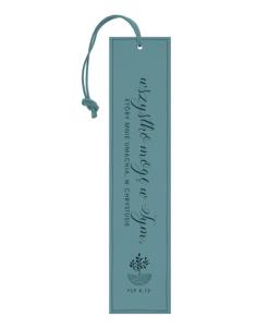 Opakowanie Zakładka skórzana - Wszystko mogę w tym