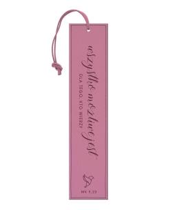 Opakowanie Zakładka skórzana - Wszystko możliwe jest