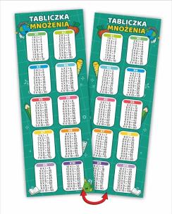 Opakowanie Zakładki do książek. Tabliczka mnożenia (10 szt)