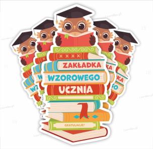 Opakowanie Zakładki do książek - Wzorowy uczeń (5szt)