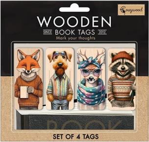 Opakowanie Zakładki drewniane do książki Przyjaciele