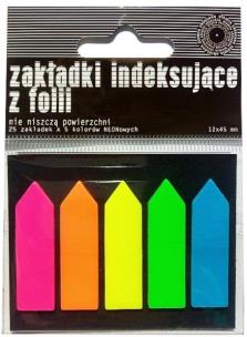 Opakowanie Zakładki indeksujące PET neon