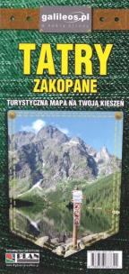 Okładka książki Zakopane, Tatry - mapa kieszonkowa laminowana