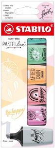 Opakowanie Zakreślacz Boss Mini Pastellove 10 kolorów STABILO