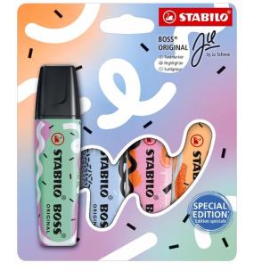 Zakreślacz Boss Original Pastel by Ju Schnee 4 kol. Wydawca: Stabilo. Multiszop.pl Opakowanie Zakreślacz Boss Original Pastel by Ju Schnee 4 kol