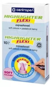 Zakreślacz FLEXI SOFT 8542 (10szt) zielony pastel. Wydawca: Centropen. Multiszop.pl Opakowanie Zakreślacz FLEXI SOFT 8542 (10szt) zielony pastel