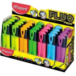 Opakowanie Zakreślacz Fluo Peps mix kolorów dsl (28szt) MAPED