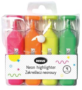 Opakowanie Zakreślacz neonowy 4 kolory