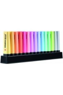 Zakreślacz STABILO BOSS ORIGINAL Pastel 15 kolorów z podstawką na biurko. Wydawca: Stabilo. Multiszop.pl Opakowanie Zakreślacz STABILO BOSS ORIGINAL Pastel 15 kolorów z podstawką na biurko