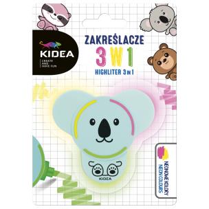 Opakowanie Zakreślacze z figurką 3w1 KIDEA