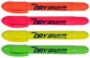 Opakowanie Zakreślaczy żelowy w sztywcie Neon 4 kolory