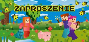 Opakowanie Zaproszenie GRA2 komplet 5 sztuk wraz z kopertami