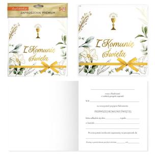 Opakowanie Zaproszenie Komunia (5szt)