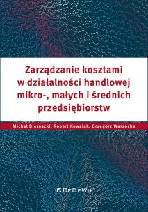 Okładka książki Zarządzanie kosztami w działalności handlowej..