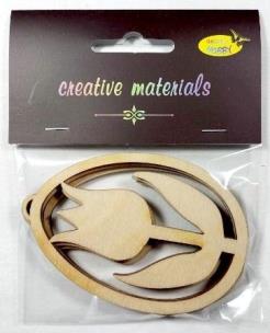 Opakowanie Zawieszki ozdobne pisanki tulipan 3szt