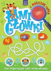 Okładka książki Zbiór aktywizujących zadań małego odkrywcy. Łamigłówki z magiczną lupką