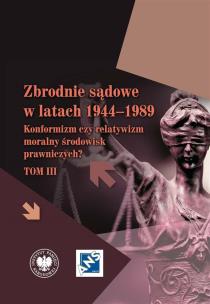 Zbrodnie sądowe w latach 1944-1989. Autor: Marzena Grosicka, Dariusz Palacz. Multiszop.pl Okładka książki Zbrodnie sądowe w latach 1944-1989
