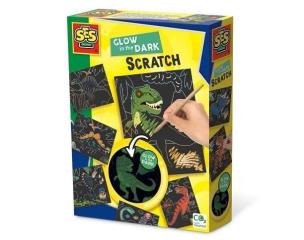 Zdrapywanka świecąca w ciemności Dino. Wydawca: SES Creative. Multiszop.pl Opakowanie Zdrapywanka świecąca w ciemności Dino
