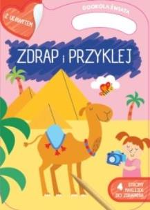 Okładka książki Zdrapywanki z rączką. Dookoła świata