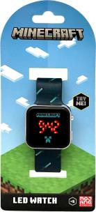 Zegarek cyfrowy Minecraft LED z kalendarzem MIN4097. Wydawca: Kids Euroswan. Multiszop.pl Opakowanie Zegarek cyfrowy Minecraft LED z kalendarzem MIN4097