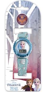 Opakowanie Zegarek cyfrowy z nylonowym paskiem i światełkami LED Frozen WD21175