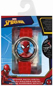 Zegarek cyfrowy ze spinerem w metalowej obudowie Spiderman MV15763. Wydawca: Kids Euroswan. Multiszop.pl Opakowanie Zegarek cyfrowy ze spinerem w metalowej obudowie Spiderman MV15763