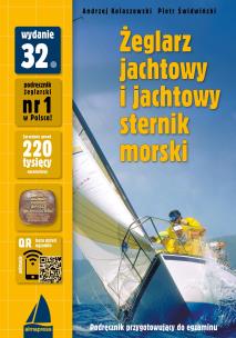 Żeglarz jachtowy i jachtowy sternik morski wyd. 32. Autor: Kolaszewski Andrzej, Świdwiński Piotr. Multiszop.pl Okładka książki Żeglarz jachtowy i jachtowy sternik morski wyd. 32