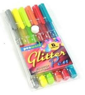 Opakowanie Żelopis brokatowy 6 kolorów