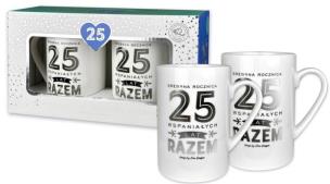 Opakowanie Zestaw 2 kubków Gold 25 rocznica