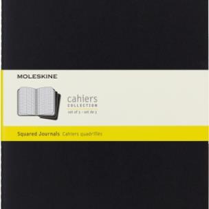 Opakowanie Zestaw 3 zeszytów Moleskine Cahier Journals XL (19x25cm) w kratkę