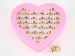 Opakowanie Zestaw 36 pierścionków z oczkiem