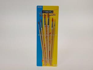 Opakowanie Zestaw 6 pędzelków do malowania farbami