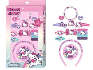 Opakowanie Zestaw akcesoriów do włosów Hello Kitty 14 elementów HK50103