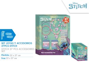 Zestaw akcesoriów do włosów Stitch 27 elementów ST00104. Wydawca: Kids Euroswan. Multiszop.pl Opakowanie Zestaw akcesoriów do włosów Stitch 27 elementów ST00104