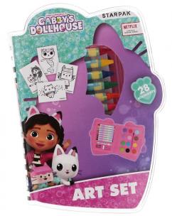 Opakowanie Zestaw artystyczny 28 elementów Gabby's Dollhouse