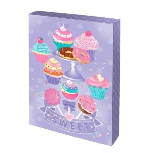 Zestaw artystyczny Akwarele muffinki. Wydawca: Box Candiy. Multiszop.pl Opakowanie Zestaw artystyczny Akwarele muffinki