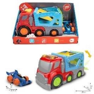 Opakowanie Zestaw autek 2w1 - Laweta i mini wyścigówka