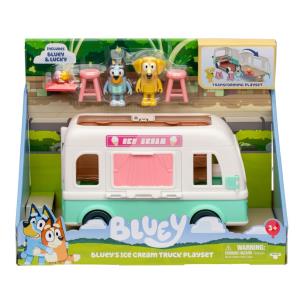 Zestaw Bluey samochód z lodami i figurką BLU17668. Wydawca: TM Toys. Multiszop.pl Opakowanie Zestaw Bluey samochód z lodami i figurką BLU17668