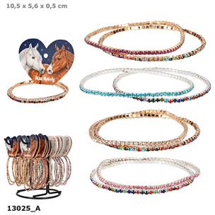 Opakowanie Zestaw bransoletek z kryształkami Miss Melody 1szt.mix 13025A