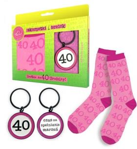 Opakowanie Zestaw brelok + skarpetki Happy-40K