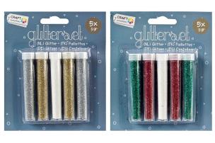 Opakowanie Zestaw brokatowy 5 x 5g