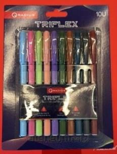 Opakowanie Zestaw długopisów kulkowych Tri Flex 10szt