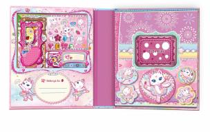 Opakowanie Zestaw do dekorowania Scrapbook kot baletnica